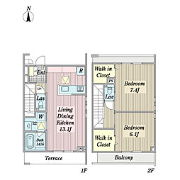 間取図画像 2LDK