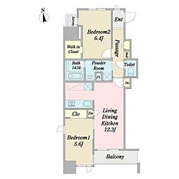 KleinQuelle 2LDKの間取図画像