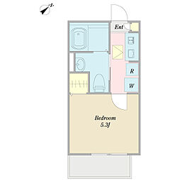 Glanz練馬 1Kの間取図画像