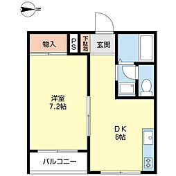 ハウス豊玉 1DKの間取図画像