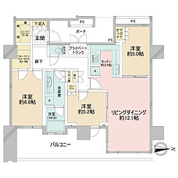 間取図画像 3LDK