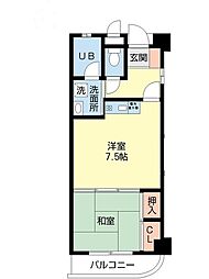 DSパークレジデンス大濠 1DKの間取図画像