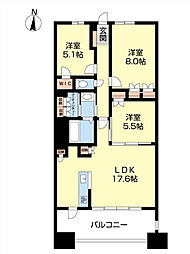 Nudgeone.照葉 3LDKの間取図画像