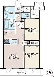 間取図画像 2LDK