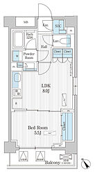 パークアクシス門前仲町テラス 1LDKの間取図画像