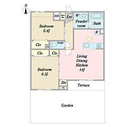 間取図画像 2LDK