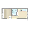 玉川台のアパートメント3階9.8万円