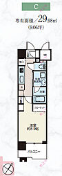mi? nakamegur? 1Kの間取図画像