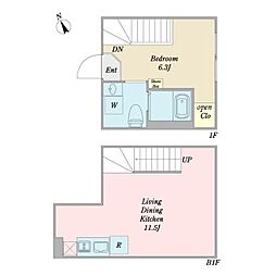 OperaGarden(オペラガーデン) 1LDKの間取図画像