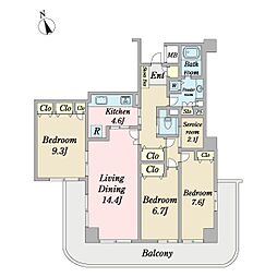 間取図画像 3LDK