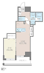 Bell Primvere 1LDKの間取図画像