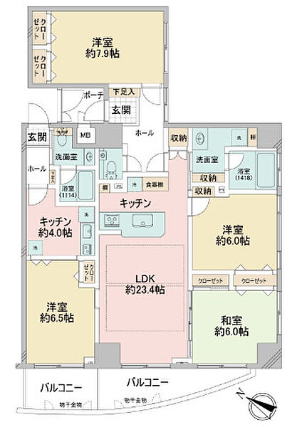 間取りを拡大表示