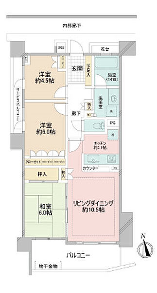 間取りを拡大表示