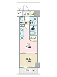ＬＵＯＮＴＯ（ルオント） 4階1DKの間取り
