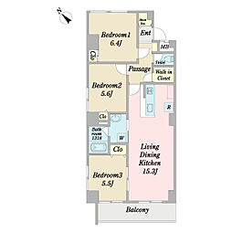 MONOLITH 3LDKの間取図画像