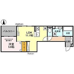 （仮称）D-room京都市下京区東魚屋町 302 3階1LDKの間取り