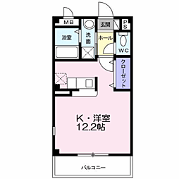 トリオンファーレ ワンルームの間取図画像