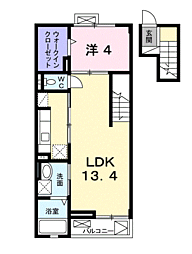 モヤ・クーチャ 1LDKの間取図画像