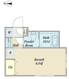 ＣＬ経堂 1階1Kの間取り