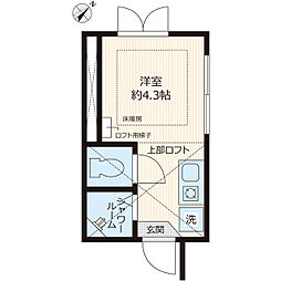 プラムフェリス ワンルームの間取図画像