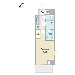 DeLCCS板橋South 1Kの間取図画像