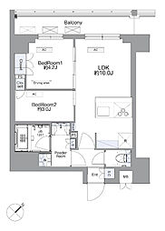 間取図画像 2LDK