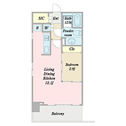 プレミアステージ湯島 1LDKの間取図画像