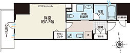 ライオンズフォーシア秋葉原イースト 1Kの間取図画像