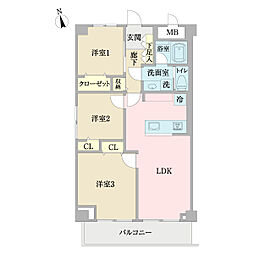 間取図画像 3LDK