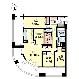 ソフィア柏公園1号棟 4LDKの間取図画像