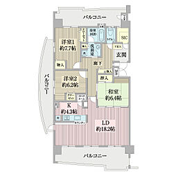 アルファグランデ成田弐番街 3LDKの間取図画像