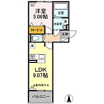 Villa Regalo(ヴィラレガーロ)II 103 ｜ 栃木県佐野市久保町80-7（賃貸アパート1LDK・1階・35.96㎡） その2