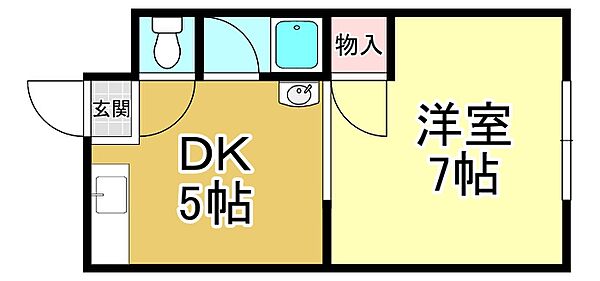 第2西山ハイツ 302｜滋賀県大津市和邇今宿(賃貸マンション1DK・3階・23.00㎡)の写真 その2