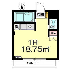 日進南口駅前プラザ ワンルームの間取図画像