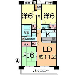 第五シマ企画ビルアイランドマンション・2 3LDKの間取図画像