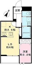 サンライズ 102号室 ｜ 埼玉県上尾市大字上113-2（賃貸アパート1LDK・1階・33.46㎡） その2