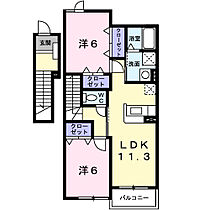 フローラーリアII 202 ｜ 埼玉県北葛飾郡杉戸町大字並塚733番地1（賃貸アパート2LDK・2階・58.48㎡） その2