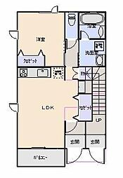 ラ・ピーノ 1LDKの間取図画像