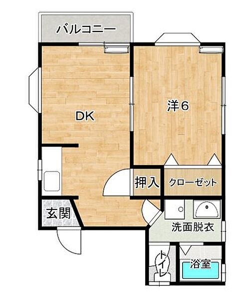 フレグランス・アキ 201｜東京都江戸川区北篠崎1丁目(賃貸アパート1DK・2階・36.36㎡)の写真 その2