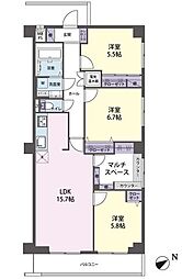 ヴァンヴェール入間 3LDKの間取図画像