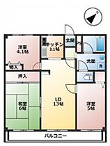 プランヴェール　ドゥ 203 ｜ 埼玉県さいたま市緑区東浦和4丁目6-12（賃貸マンション3LDK・2階・54.27㎡） その2