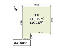 川越市仙波町3丁目　土地