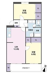 間取り：間取り図　2LDK