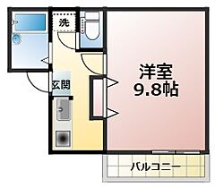 ドミールN竹原 403 ｜ 愛媛県松山市竹原2丁目12-2（賃貸マンション1K・4階・27.19㎡） その2