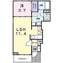 埼玉県行田市城南13番4号（賃貸アパート1LDK・1階・37.13㎡） その2