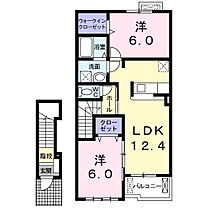 ブリーズ・スクエア 203 ｜ 埼玉県羽生市東8丁目11-25（賃貸アパート2LDK・2階・58.52㎡） その2