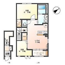 埼玉県羽生市大字羽生（賃貸アパート2LDK・2階・53.90㎡） その2