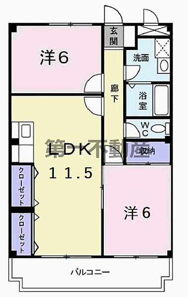 ソレーユ藤本 304｜兵庫県加東市多井田(賃貸マンション2LDK・3階・55.84㎡)の写真 その2