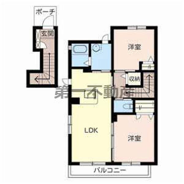 MAST COURT 下滝野 B202号室｜兵庫県加東市下滝野1丁目(賃貸アパート2LDK・2階・60.44㎡)の写真 その2