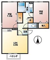 岐阜県大垣市久瀬川町6丁目（賃貸アパート2LDK・2階・58.54㎡） その2